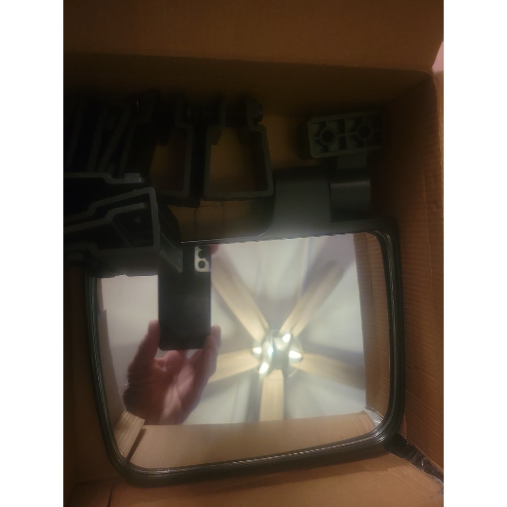 No Drilling Golf Cart Side Mirrors, Foldable Rear View Mirrors for 0.75" / 1" /